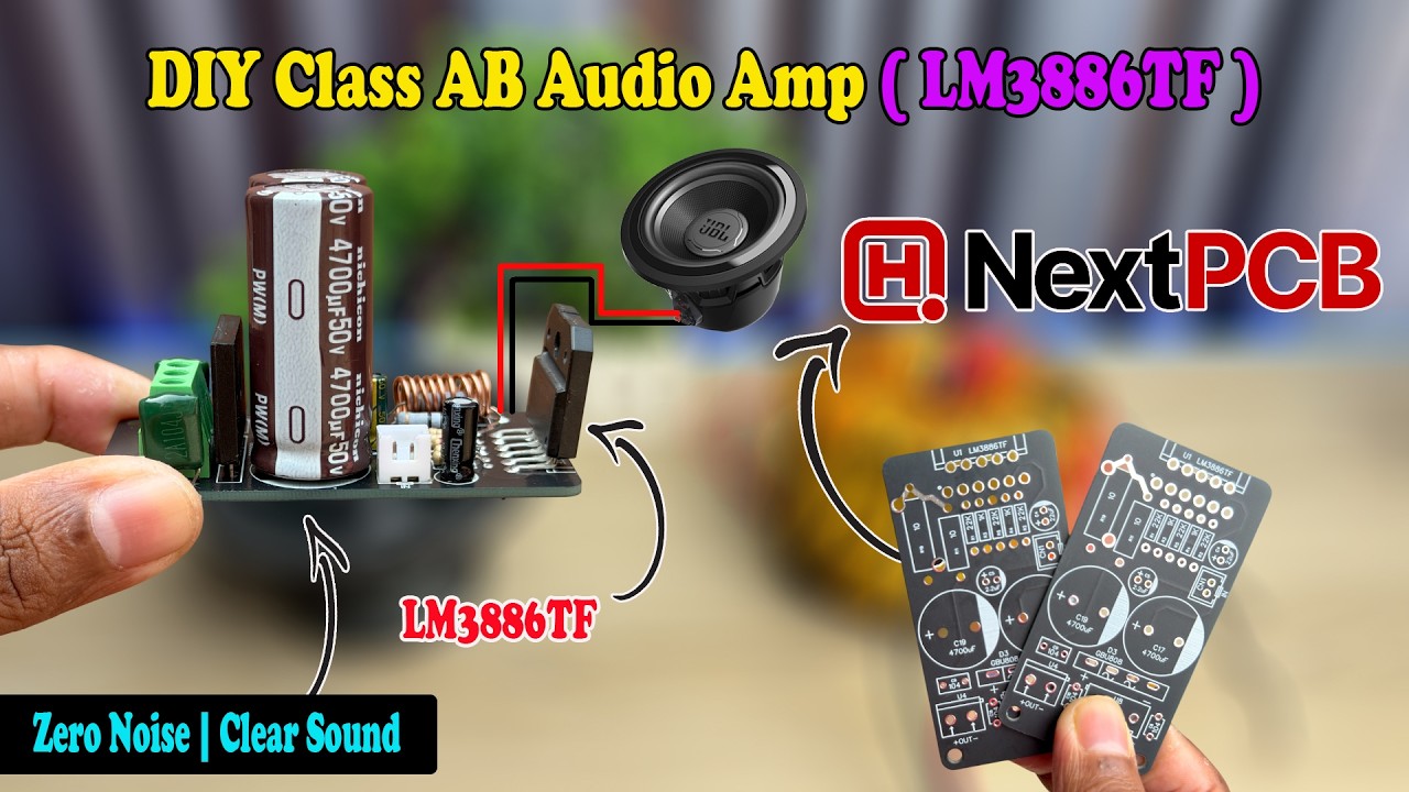 DIY LM3886FT 68W Audio Amp Using NextPCB !!