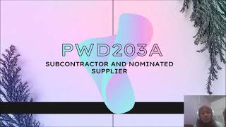 NOMINATED SUB CONTRACTOR VIDEO
