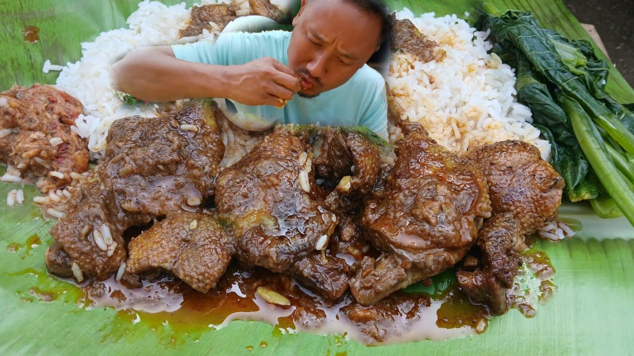 Delicious duck curry mukbang 
