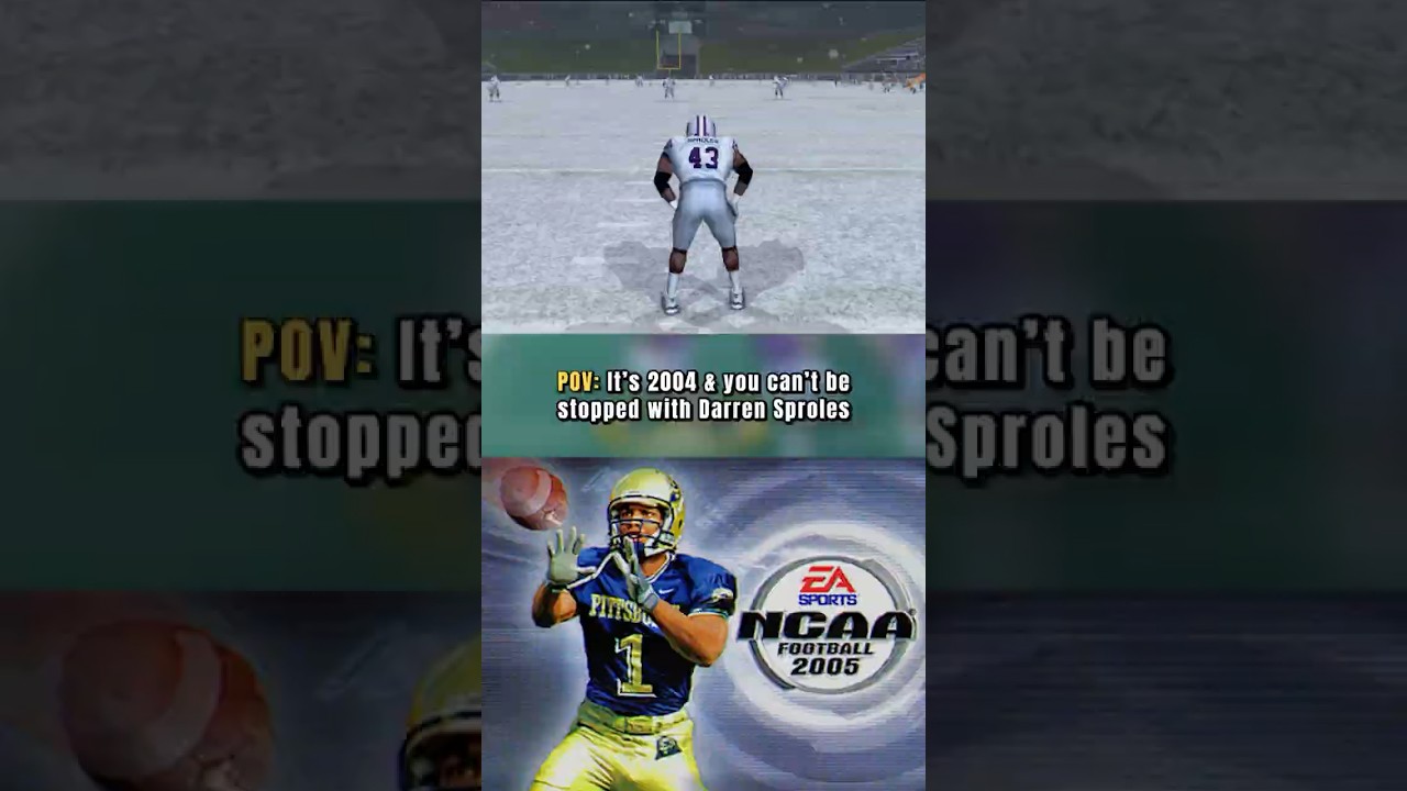 Darren Sproles in NCAA 2005 was a cheat code! #retrogaming #nostalgia #ps2 #nostalgiaplaystation