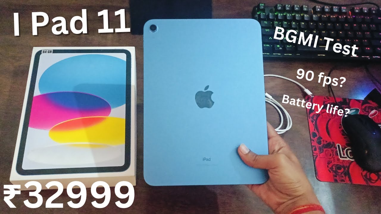 ipad 11th Generation Unboxing And Bgmi Test | Best iPad Under 30,000 In 2025 | Worth It In 2025??