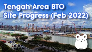 Famous Tengah BTO (Feb-2022) - A quick look at the construction progress around Tengah area in 4K Net Worth