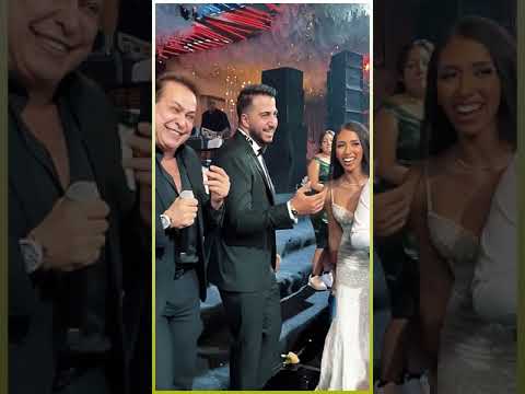 حكيم يغنى فى حفل زفاف ابنة الاعلامى خالد صلاح