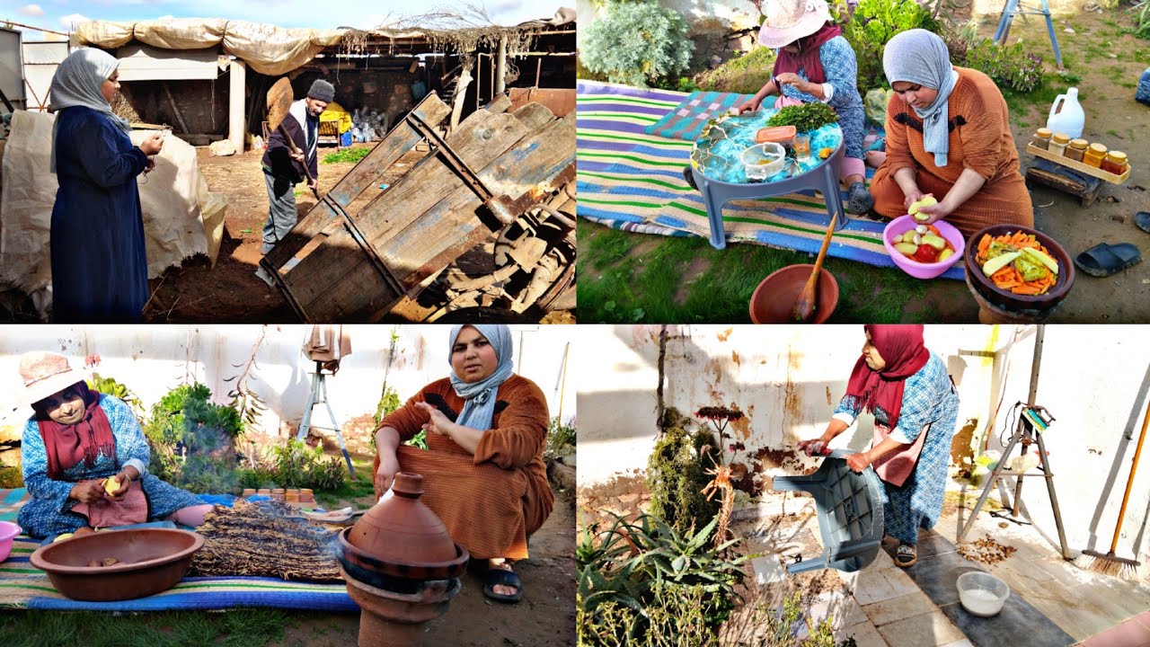 طريقة صحيحة لتحضير طاجين🤫اجيو تعلموا..فاطمة🌺طاحت😂 طيحة خايبة...وبا شبع عليا ضحك😂🤣