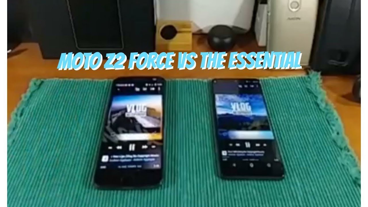 Essential PH-1 vs Moto Z2 Force SPEAKER BATTLE Using A Mic. & Spigen Z2 Screen Protector A No Go!