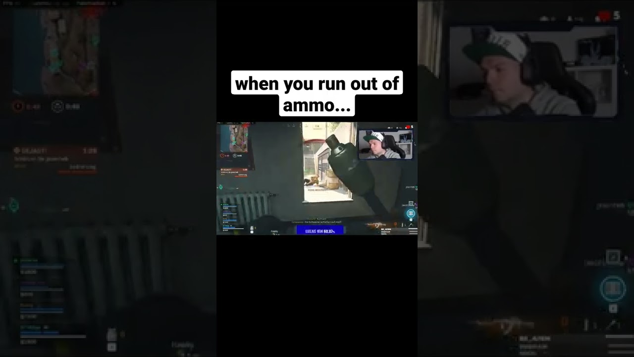 running out of ammunition 