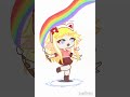 Eff gacha oc | Kitty Rainbow Girl | Drawing with me part 7