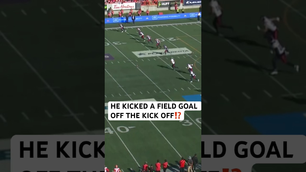 This kickoff went through the uprights for a field goal! 
