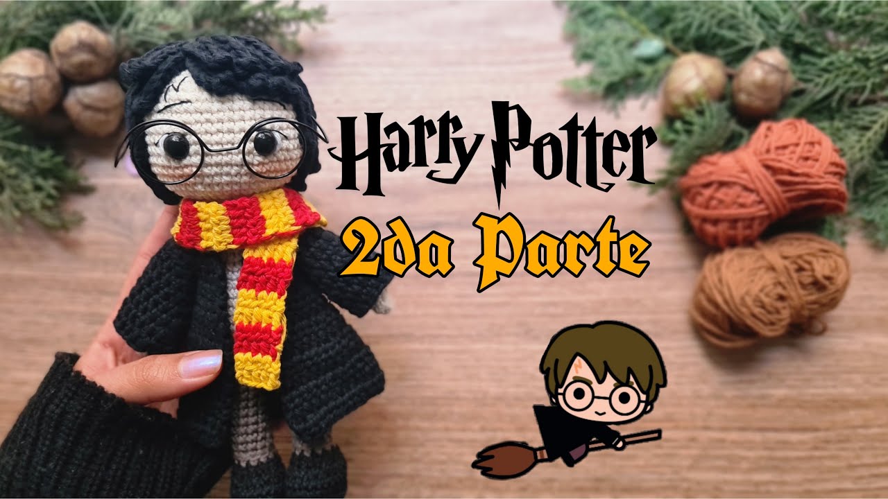 Harry Potter amigurumi (Español/Ingles) 2da Parte / Cabello