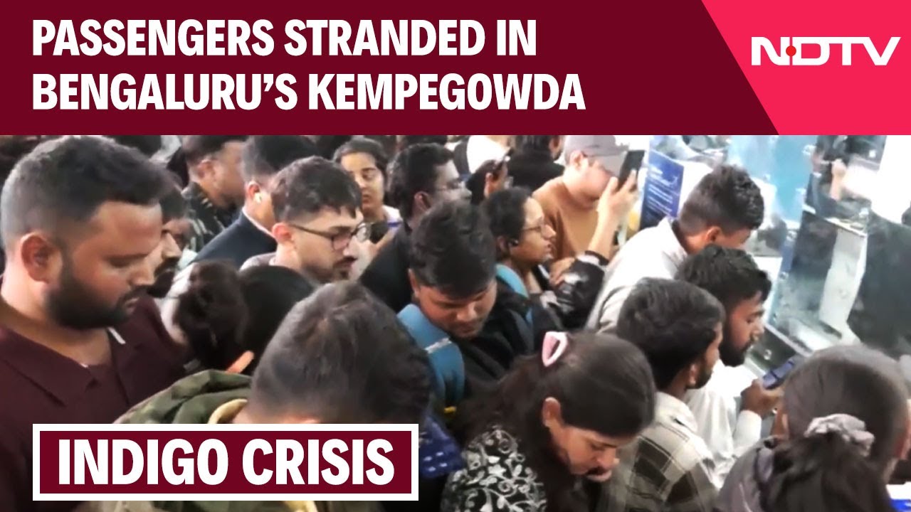 Indigo News | Passengers Stranded In Bengaluru’s Kempegowda Airport As Indigo Flights Face Delays