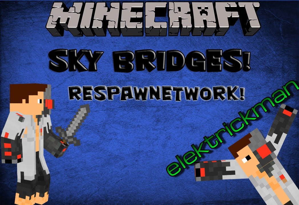 Minecraft RespawnNetwork Server: Sky Bridge Wars ep 1- Learning!