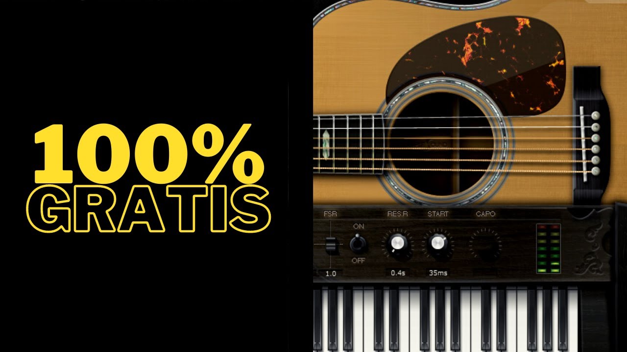 La Mejor Guitarra Acustica Gratis - Ample Guitar M Lite - YouTube