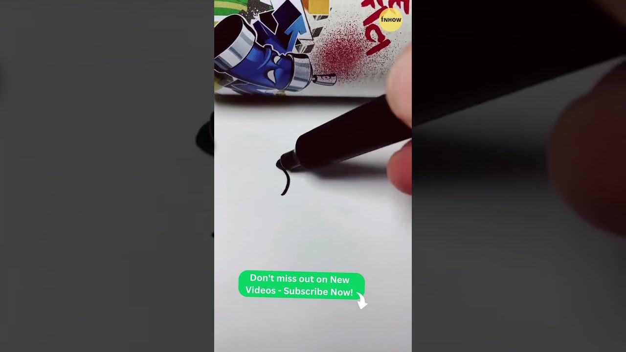 Graffiti Letters Tutorial: How to Draw the Letter D