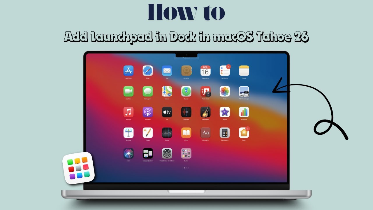 How to Add Launchpad in Dock in macOS Tahoe 26 - YouTube