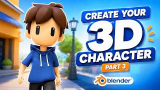 3D Character Texturing in Blender | Beginner Tutorial Part 3 (Hindi)