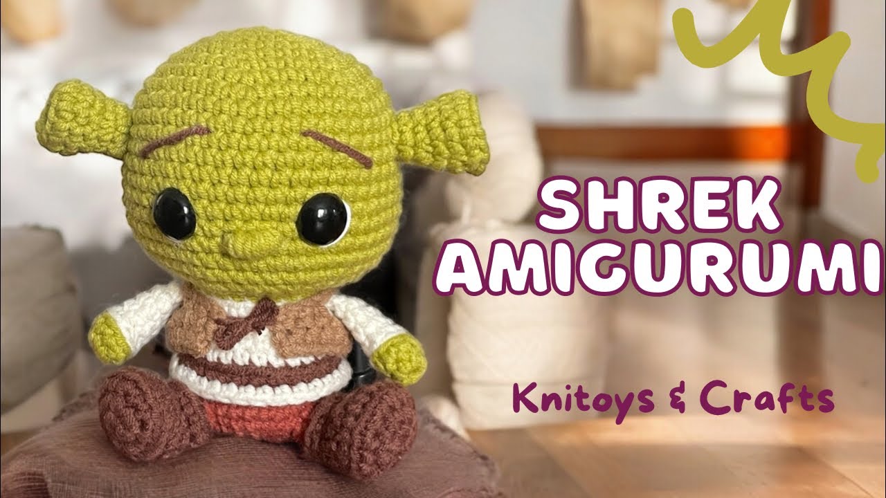 SHREK Amigurumi a crochet - Parte 1 Materiales | Tutorial paso a paso ...