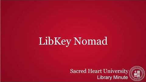Using LibKey Nomad
