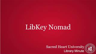 Using LibKey Nomad