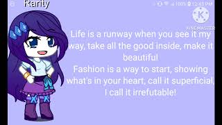 Rarity Sings Life Is A Runway By Mlp Equestria Girls Gacha Club