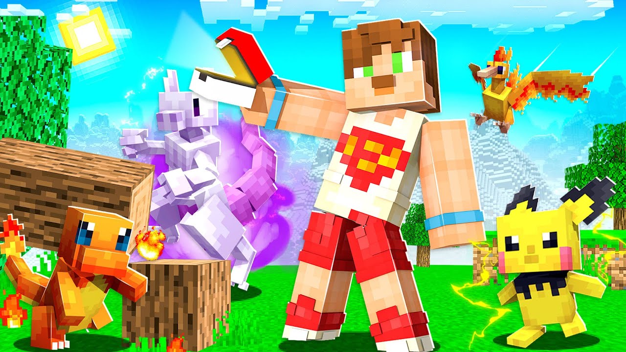 minecraft ama YENİ MODLU SURVİVAL (Kadın Köylü ve Pokemon)