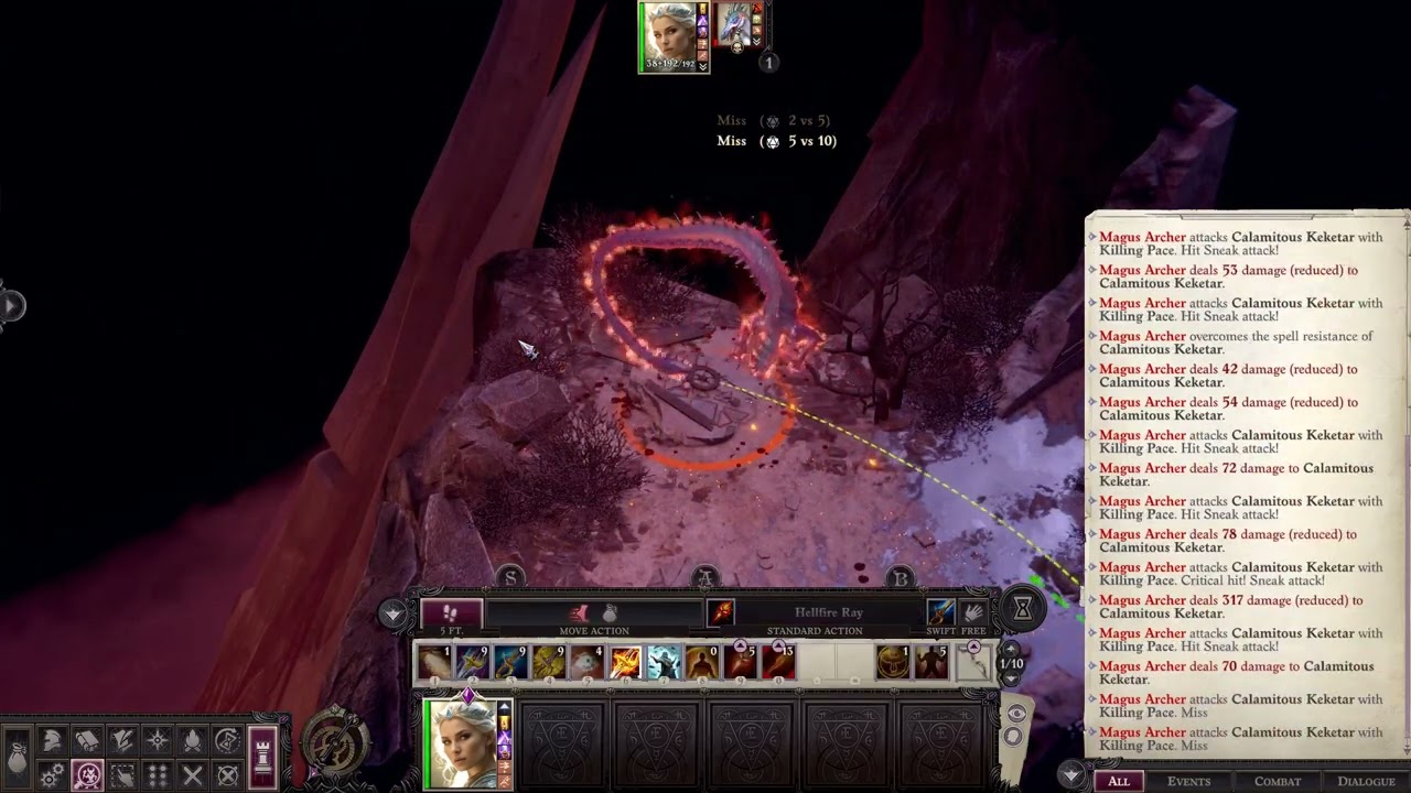 Pathfinder WoTR Eldritch Archer build for Unfair run