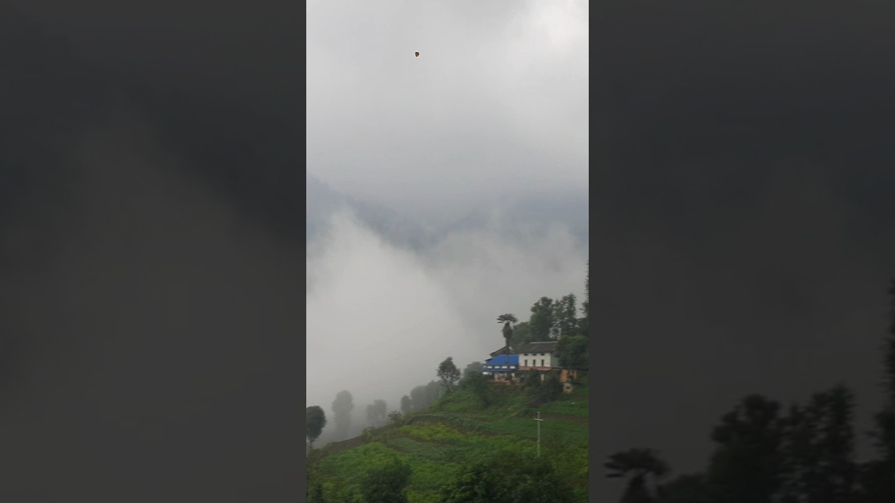 Beautiful Village View in Nepal 🇳🇵 | Peaceful Nature Shorts