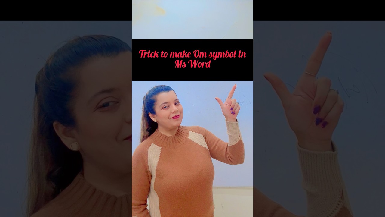 Способ создания символа OM в Microsoft Word 