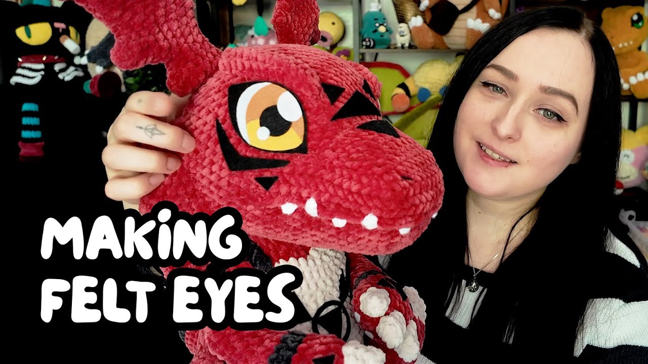 How I make felt eyes for my crochet plushies