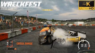 WRECKFEST | DEMOLITION DERBY ! | VW BEETLE | Gameplay [4K 60FPS] screenshot 5