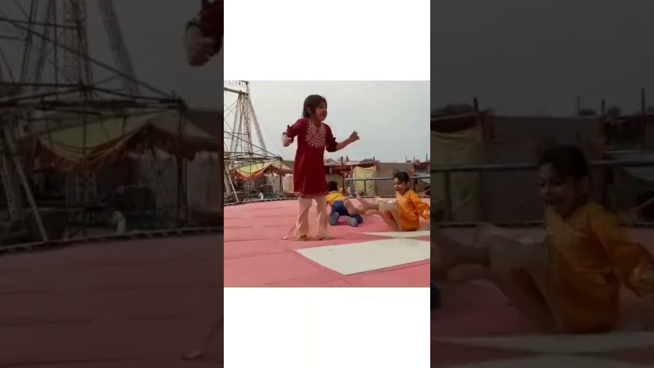 Jumping in pad|Jumping with CuZn|Wheel of the bus go round and round|Enjoying and playing|Happy fun|