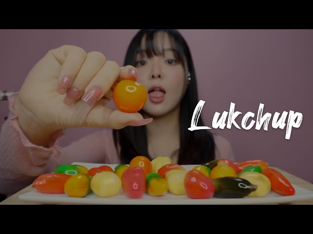 ASMR Dessert from Heaven😇 Lukchup Eating Sounds (+Up Close)