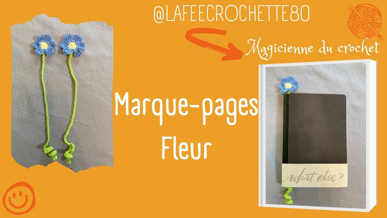 Tuto Crochet : Marque-Pages Fleur