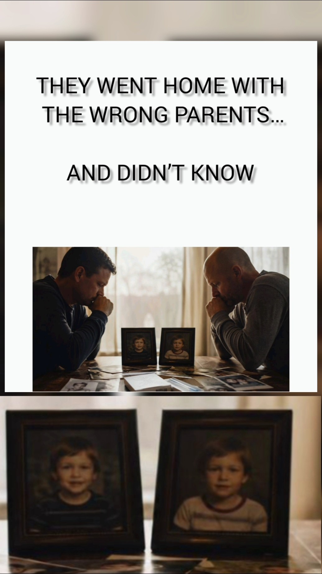 Kyle Bylin and Jeremy Morrison. A MISTAKE KEPT THEM FROM MEETING THEIR BIOLOGICAL PARENTS