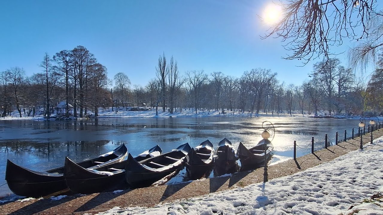 Ultima zi din 2025 în Parcul Nicolae Romanescu | Craiova sub zăpadă