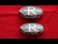 1995-99 Buick Riviera Rear Trunk Lock Cover Chrome Sliding Emblem GM 25630927