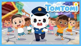 🫨Uh-oh! What Should We Do During an Earthquake🚨 | Kids Safety Songs #TOMTOMI
