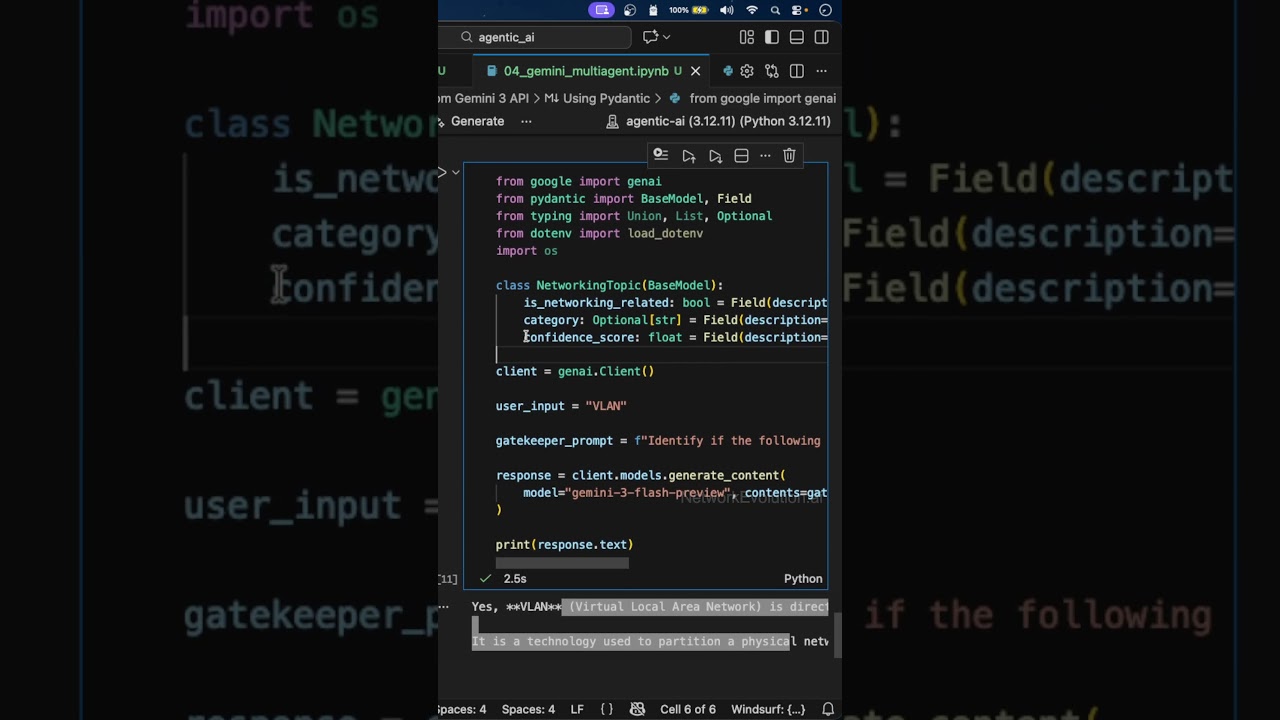 Gemini API + Pydantic: Структурированные данные 