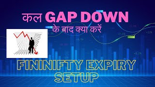 GAP DOWN OPENING TOMMOROW-GAP down ke baad kya karen or fininfty expiry set up
