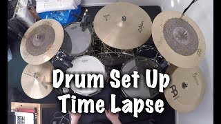 Time Lapse of My Drum Set Up! (Jack Drums)