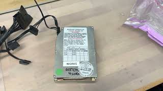 20220906 Disk D01 Miniscribe 8425 Spin up and down test OKay