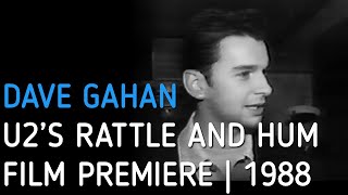 Depeche Mode | Interview with Dave Gahan | U2 - Rattle And Hum film premiere | London 1988 Profile