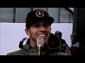 F1 World Champion Lewis Hamilton & Mercedes - Donuts & Fireworks