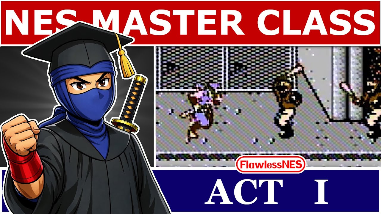 Руководство по прохождению NES Master Class – Ninja Gaiden (Акт 1) без получения урона.