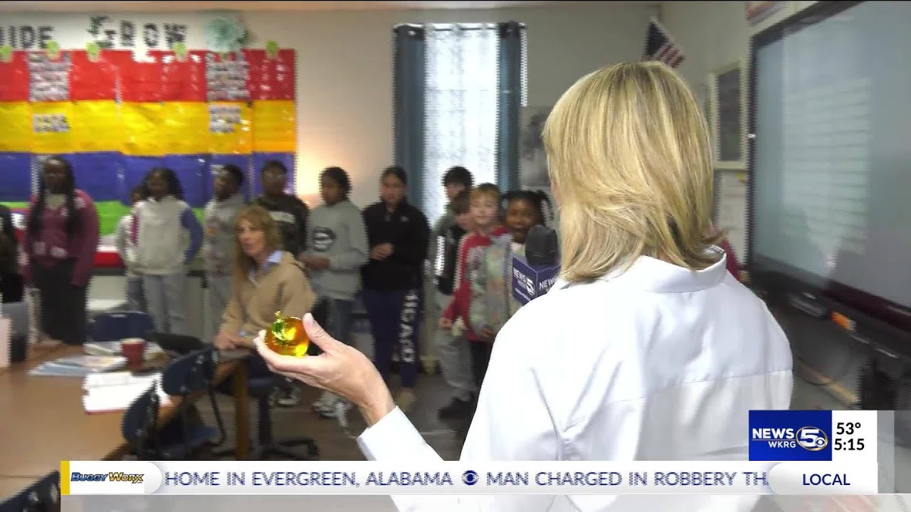 Pine Grove Elementary teacher receives Golden Apple after principal's nomination