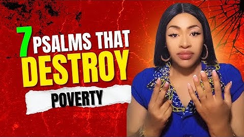 7 Dangerous Psalms That DESTROY Poverty & Financial Struggles #psalms #nsppd #worldwide #usa #money