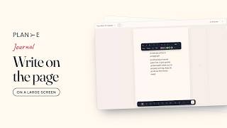Information Journaling: Writing a text block that grows with your words on large screens Update