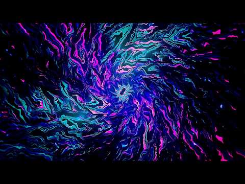 🎬 4K Screensaver – Cosmic Neon Spiral Vortex | (No Audio)