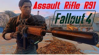FALLOUT 4 - ASSAULT RIFLE R91 - WEAPON MOD - BY T41NT3D - PC & XBOX