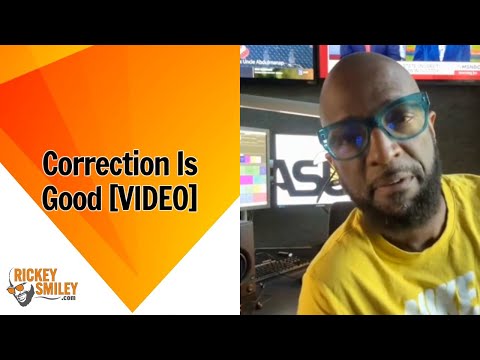 Correction Is Good