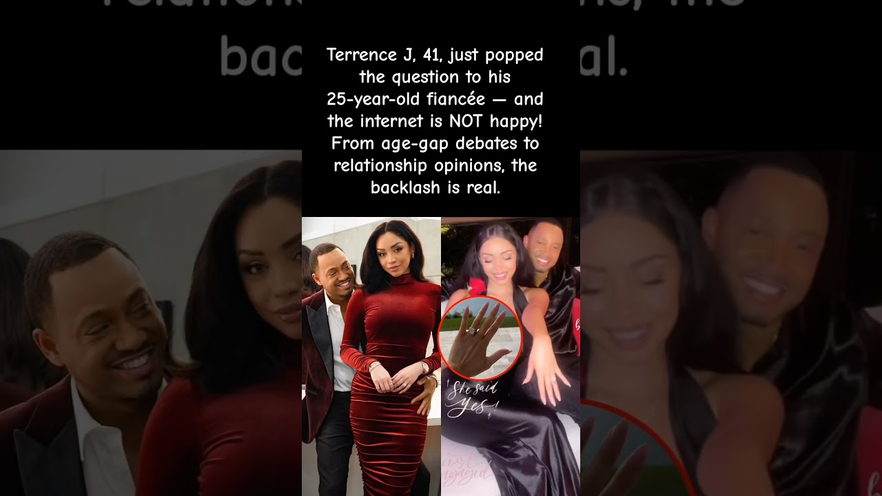 Terrence J, 41, PROPOSES to 25-Year-Old Fiancée… Internet Reacts! 